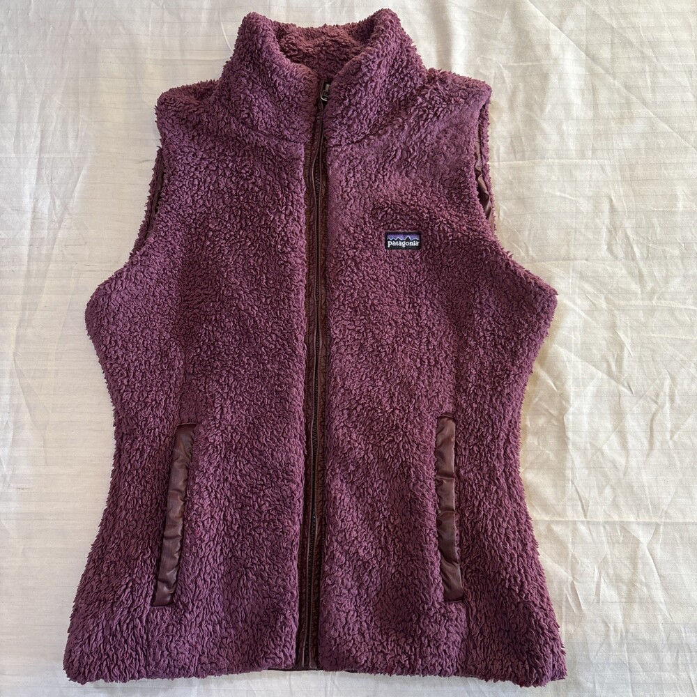 Patagonia Women's Los Gatos Fleece Vest Full Zip Purple Size Small.